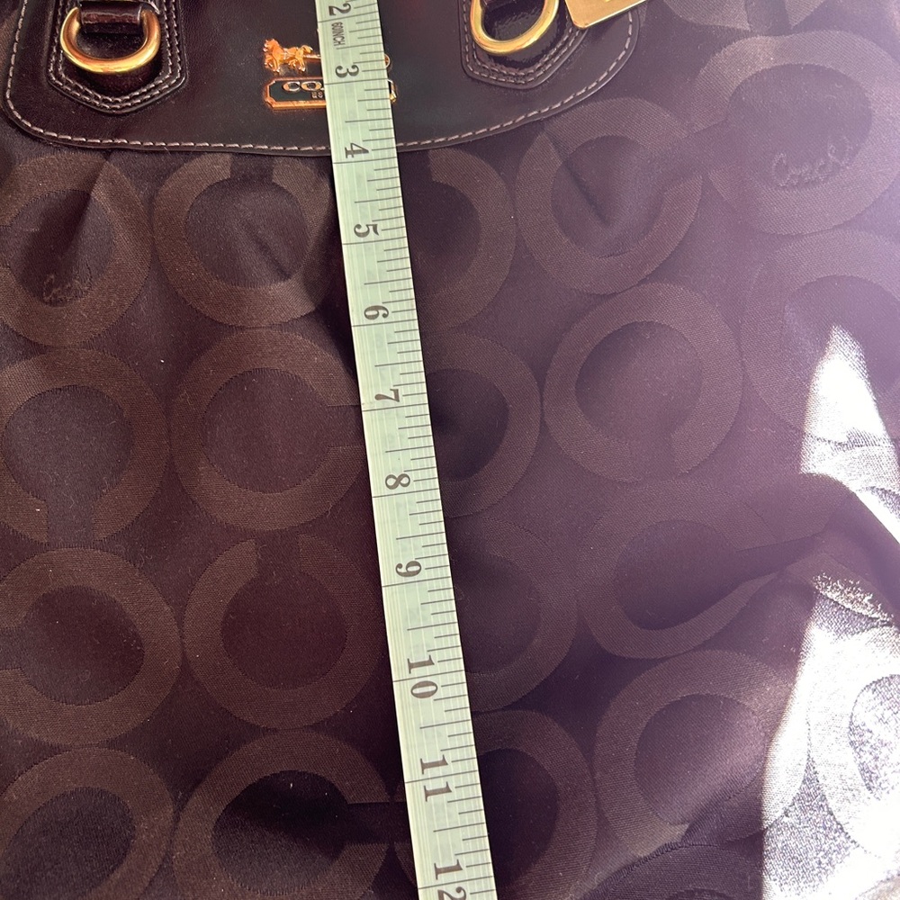 Coach Black Julianne Madison Op Art Satchel - EUC - Picture 10 of 14